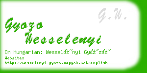 gyozo wesselenyi business card